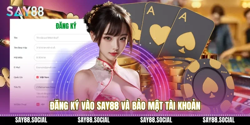 Đăng ký vào Say88 và bảo mật tài khoản